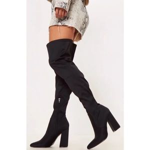 Black over the knee boots